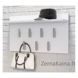 Topeshop WIESZAK 2F BIEL MAT drabužių pakaba Balta