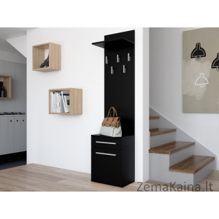 Topeshop DUO WIESZAK CZERŃ drabužių pakaba Juoda