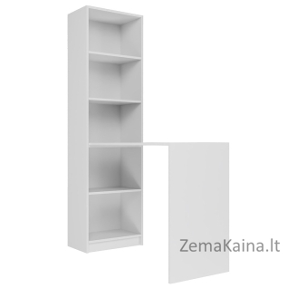 Topeshop R50 BIEL Z BIURKIEM kompiuterio stalas Balta