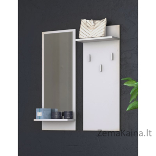 Topeshop RIVA WIESZAK BIEL drabužių pakaba Balta