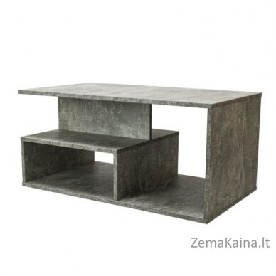 Topeshop PRIMA BETON kavos staliukas, staliukas prie lovos, kitas mažas staliukas Nestandartinė forma 1 kojos 1