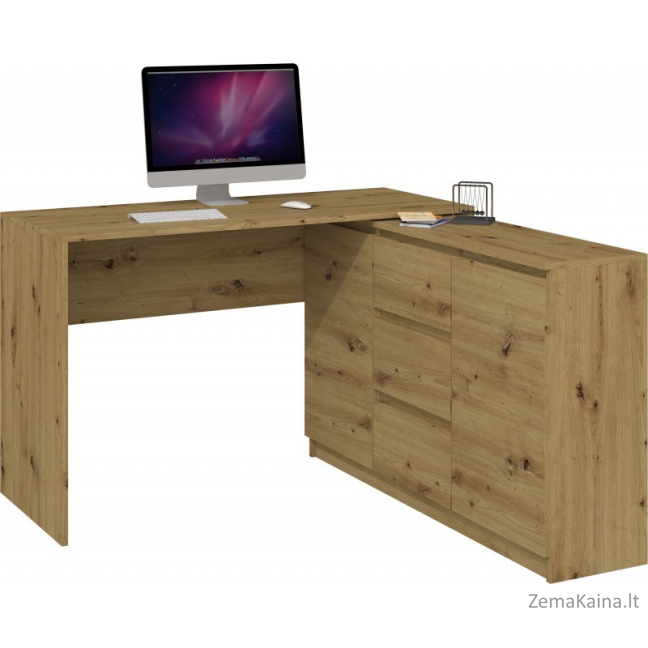 Topeshop BIURKO PLUS ARTISAN kompiuterio stalas Ąžuolo spalva 6