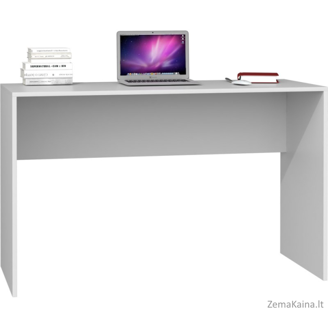 Topeshop BIURKO PLUS BIEL kompiuterio stalas Balta 2