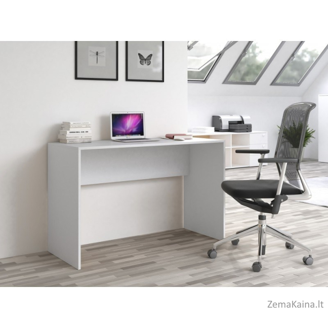 Topeshop BIURKO PLUS BIEL kompiuterio stalas Balta