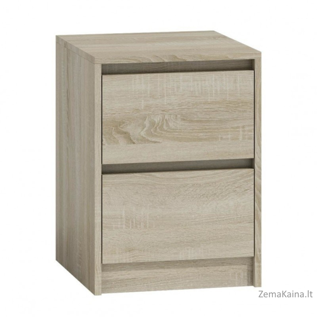 Topeshop K2 SONOMA naktinis staliukas / staliukas prie lovos 2 stalčiai Ąžuolas 1