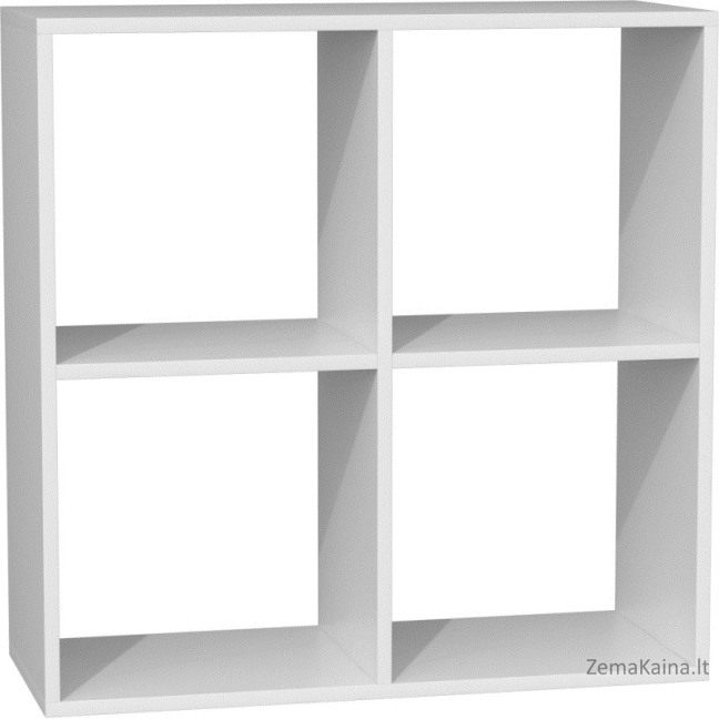 Topeshop MALAX 2X2 BIEL knygų lentyna svetainei 2