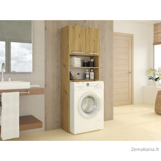 Topeshop PRALKA POLA ARTISAN vonios kambario spintelė Ąžuolas 1