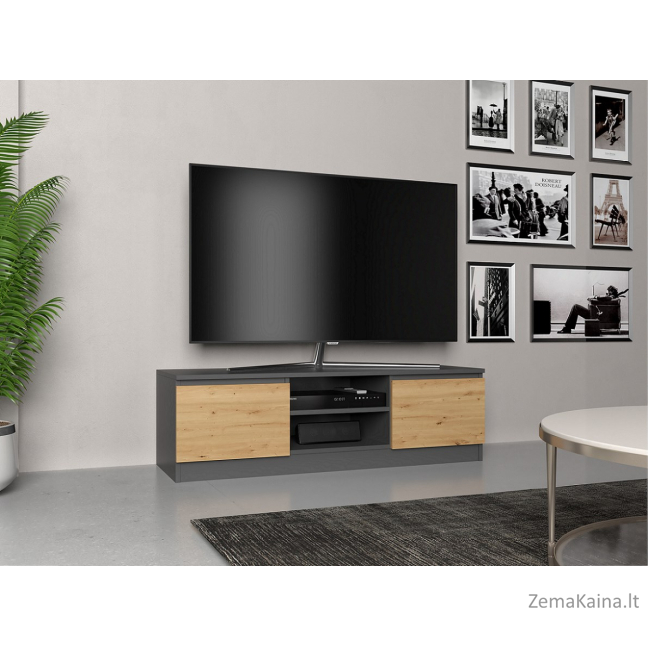 Topeshop RTV 120 ANTR/ARTIS TV stovas / baldas garso ir vaizdo aparatūrai 2 spintos 2