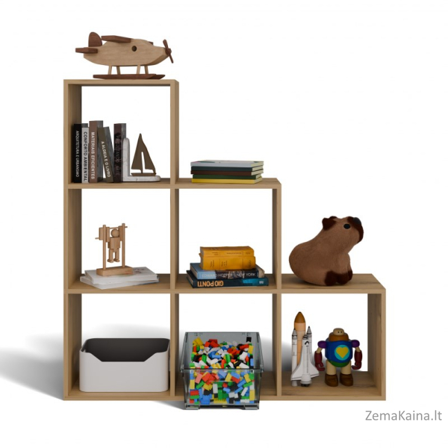 Topeshop STEP ARTISAN 3X3 knygų lentyna svetainei 2