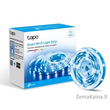 TP-Link Tapo L900-5 išmanioji Wi-Fi LED juosta (2100 mcd, kintamos spalvos, ryškumo valdymas, RGB, 5 m) 5