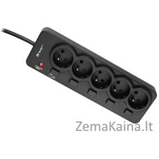 Tracer 46975 PowerGuard 1.8m Black (5 Outlets)