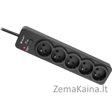 Tracer 46976 PowerGuard 1.8m Black (5 Outlets)