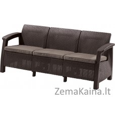 Trivietė sofa Keter CORFU LOVE SEAT MAX 223207 ruda