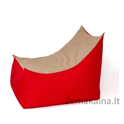 Tron raudonai smėlio spalvos Sako krepšys Pouffe XXL 140 x 90 cm