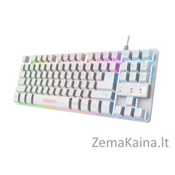 Trust GXT 833W THADO keyboard Gaming USB QWERTY US English White