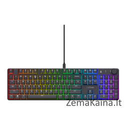 Trust GXT 866 TORIX klaviatūra USB QWERTY JAV tarptautinė versija Juoda
