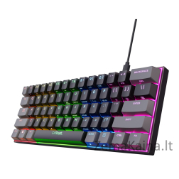 Trust GXT 867 Acira keyboard Gaming USB QWERTY US English Black