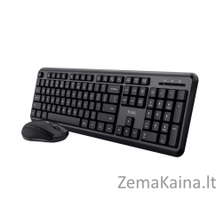 Trust TKM-350 keyboard Mouse included Universal RF Wireless Black