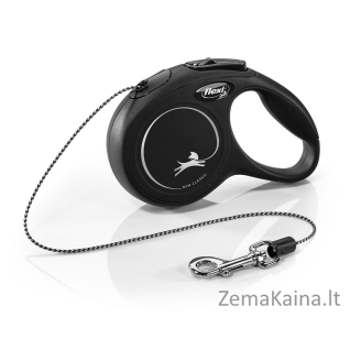 TRIXIE New CLASSIC XS 3 m Juoda Šuo Susitraukiantis pavadėlis