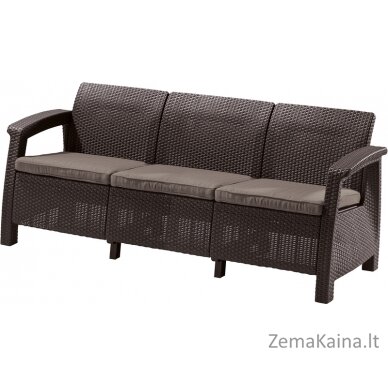 Trivietė sofa Keter CORFU LOVE SEAT MAX 223207 ruda