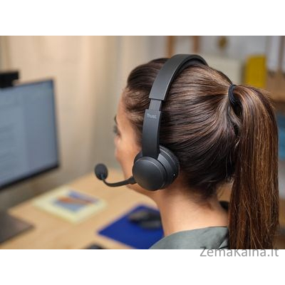 Trust Ayda Headset Wired & Wireless Head-band Calls/Music USB Type-C Bluetooth Black 6