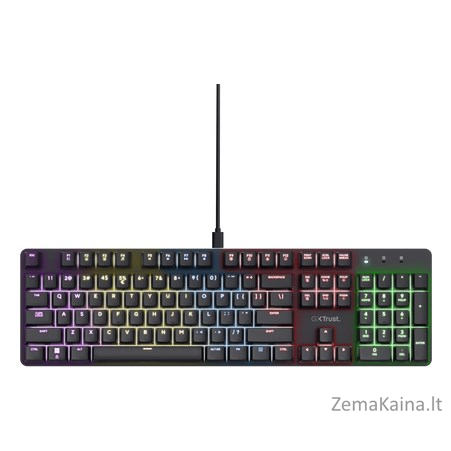 Trust GXT 871 Zora keyboard Gaming USB QWERTY US English Black 3