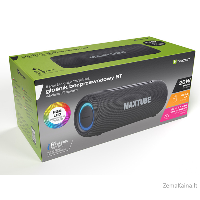 Tracer 47358 MaxTube TWS Black 8
