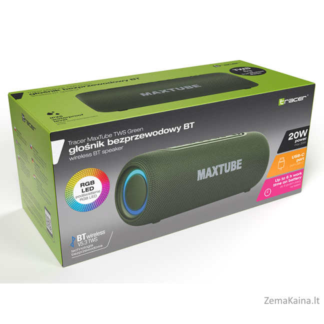 Tracer 47359 MaxTube TWS Green 8