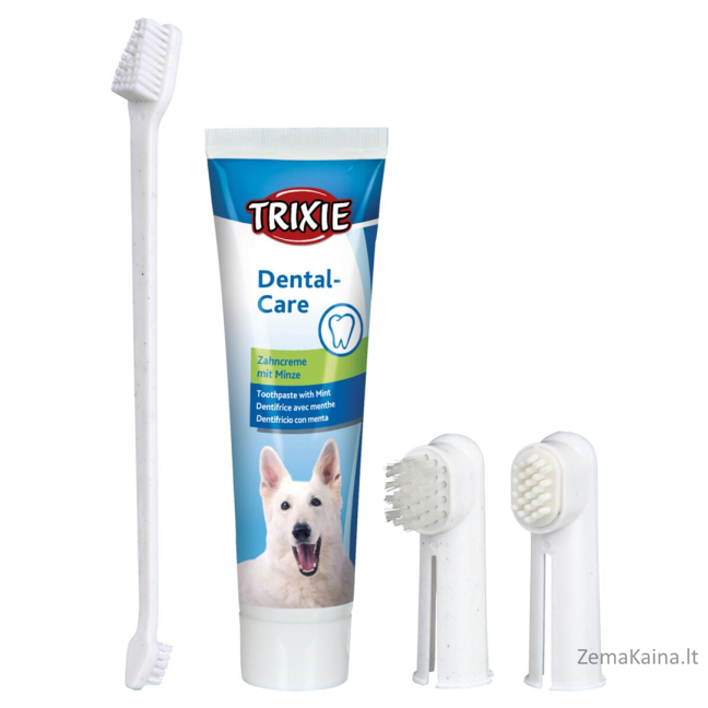 TRIXIE 2561 Ant piršto uždedamas dantų šepetėlis naminiams gyvūnams
