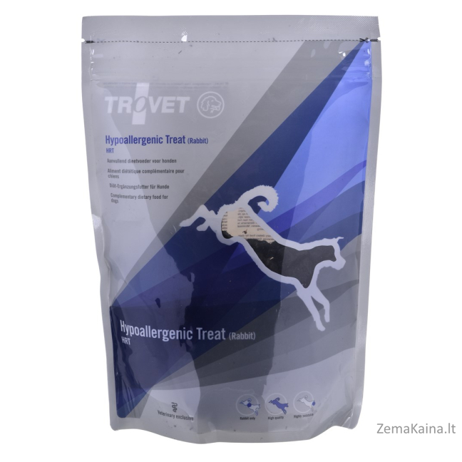 TROVET Hypoallergenic Treat HRT with rabbit - skanėstas šunims - 250g