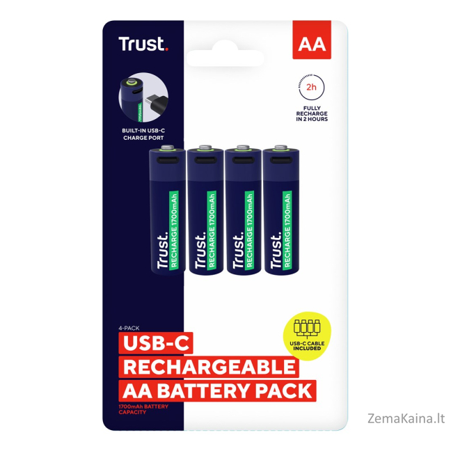 Trust 25631 household battery Rechargeable battery AA 4