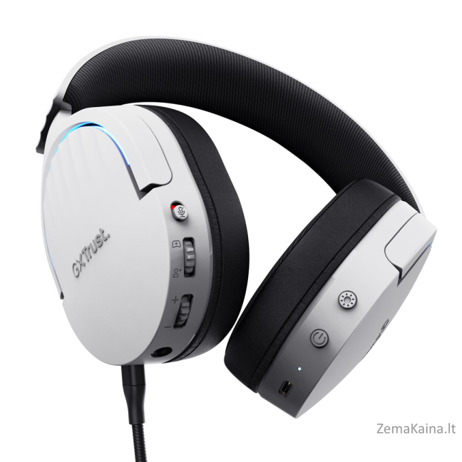 Trust GXT 491W FAYZO Headset Wired & Wireless Head-band Gaming USB Type-C Bluetooth Black, White 1