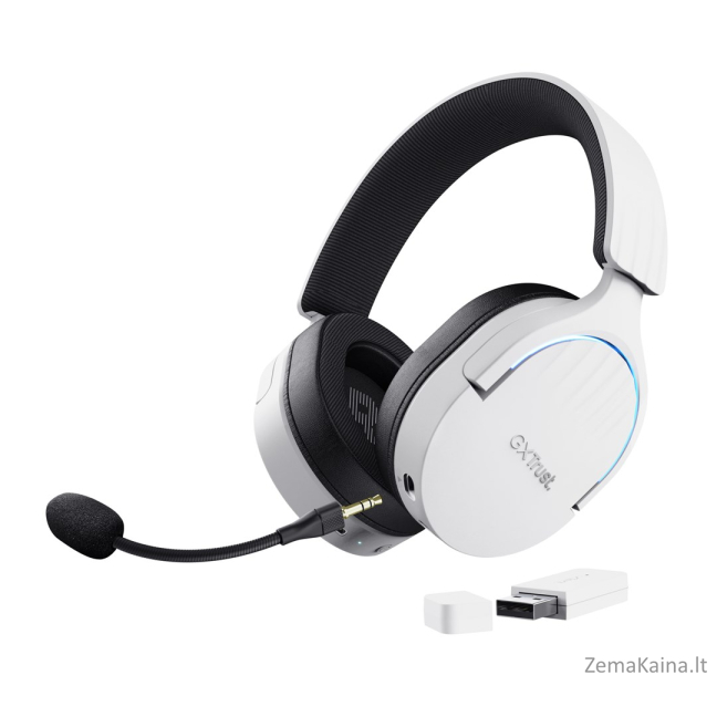 Trust GXT 491W FAYZO Headset Wired & Wireless Head-band Gaming USB Type-C Bluetooth Black, White 9