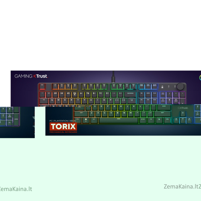 Trust GXT 866 TORIX klaviatūra USB QWERTY JAV tarptautinė versija Juoda 5