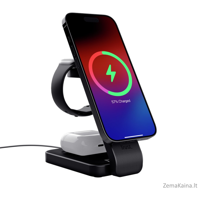 Trust Viro Headphones, Headset, Smartphone, Smartwatch Black USB Wireless charging 1