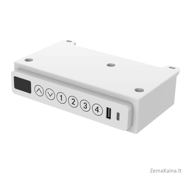 Tuckano Elektrinis reguliuojamo aukščio rašomasis stalas ET119W-C baltas/ąžuolas 9