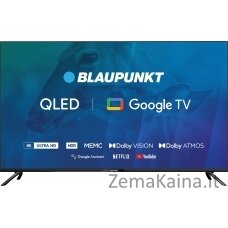 TV 50" Blaupunkt 50QBG7000S 4K Ultra HD QLED, GoogleTV, Dolby Atmos, WiFi 2,4-5GHz, BT, juoda