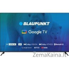 TV 65" Blaupunkt 65UBG6000S 4K Ultra HD LED, GoogleTV, Dolby Atmos, WiFi 2,4-5GHz, BT, juoda