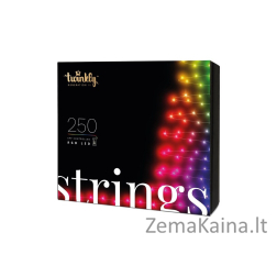 TWINKLY Strings 250 (TWS250STP-BEU) Išmaniosios Kalėdų eglutės lemputės 250 LED RGB 20 m