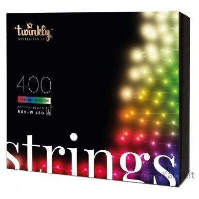 TWINKLY Strings 400 Special Edition (TWS400SPP-BEU) Išmaniosios Kalėdų eglutės lemputės 400 LED RGB+W 32 m