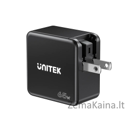 UNITEK CHARGER GAN, PD 65W 2X USB-C, USB-A, TRAVEL