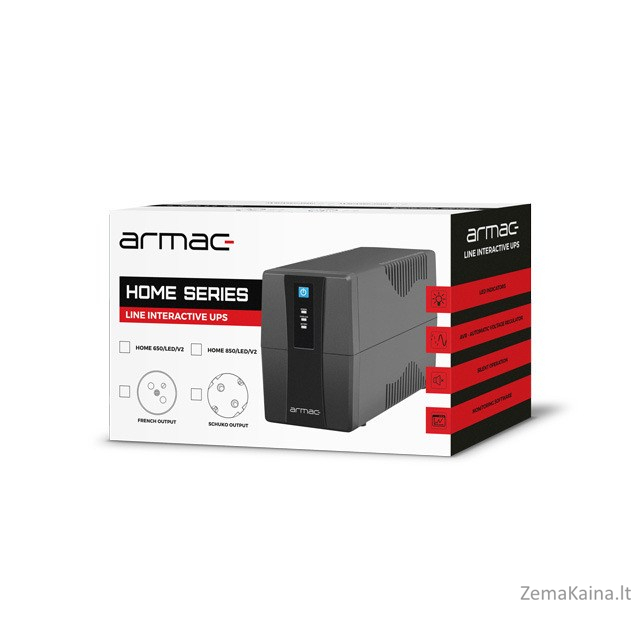 UPS ARMAC HOME LINE-INT 2x230V PL USB-B H650E/LEDV2 6