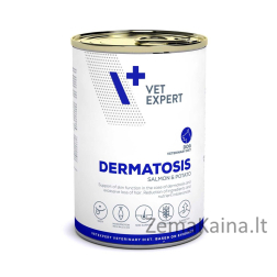 VET EXPERT Veterinary Diet Dermatosis Dog Lašiša & Bulvės - šlapias maistas šunims - 400g