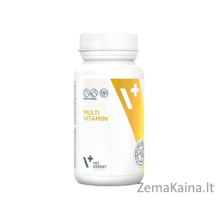 VET EXPERT Multivitaminų - vitaminų ir mineralų preparatas šunims ir katėms - 30 kapsulių.