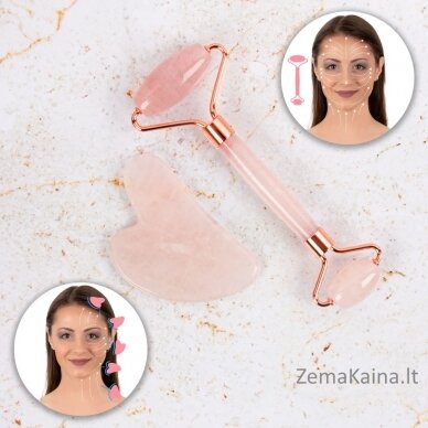 Veido volelio ir Gua Sha akmens rinkinys inSPORTline Rosado 2