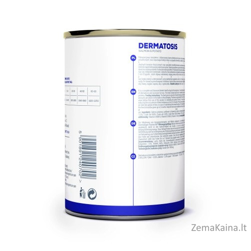 VET EXPERT Veterinary Diet Dermatosis Dog Lašiša & Bulvės - šlapias maistas šunims - 400g 2