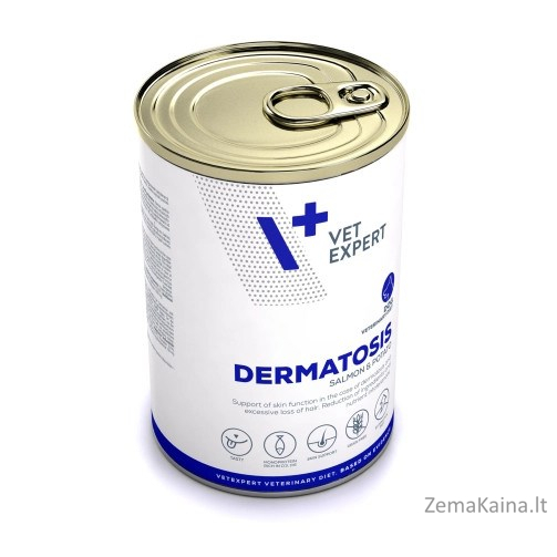 VET EXPERT Veterinary Diet Dermatosis Dog Lašiša & Bulvės - šlapias maistas šunims - 400g 3