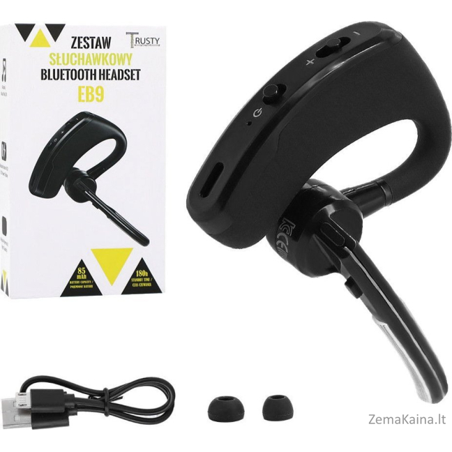 Vega ausinės BLUETOOTH AUSINĖS TRUSTY LEGEND BLACK EB9>