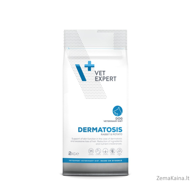 VET EXPERT Veterinary Diet Dermatosis Dog Triušiena & Bulvė - sausas šunų maistas - 2 kg 1