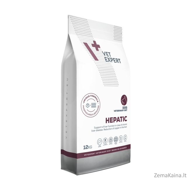 VET EXPERT Veterinary Diet Hepatic Dog - sausas šunų maistas - 12kg 2